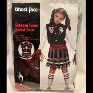 Ghostface Cheerleader ScreamTeam Halloween Costume - New